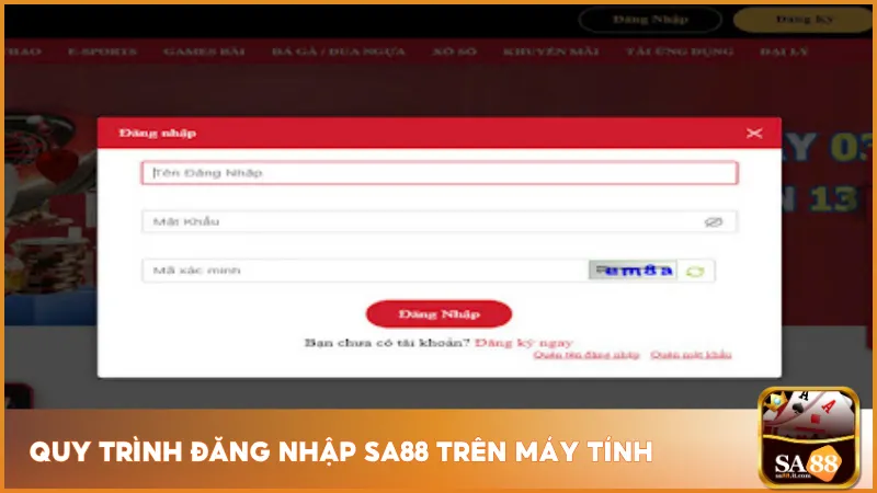 Hướng dẫn đăng nhập Sa88 trên máy tính được tạo ra rất đơn giản cho người chơi